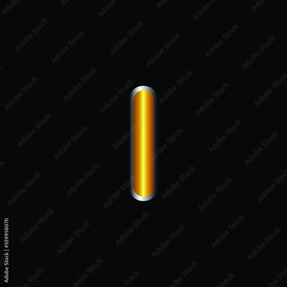 Golden Version of Arial Rounded Alphabet I With Silver Stroke. Modern And Luxury Golden Design of I Alphabet With Silver Stroke .Alphabetic Collection of Golden Arial Rounded Alphabet Golden Version of Arial Rounded Alphabet I With Silver Stroke. Modern And Luxury Golden Design of I Alphabet With Silver Stroke .Alphabetic Collection of Golden Arial Rounded Alphabet