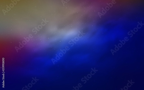 Light Pink, Blue vector template with space stars. Modern abstract illustration with Big Dipper stars. Pattern for astrology websites.