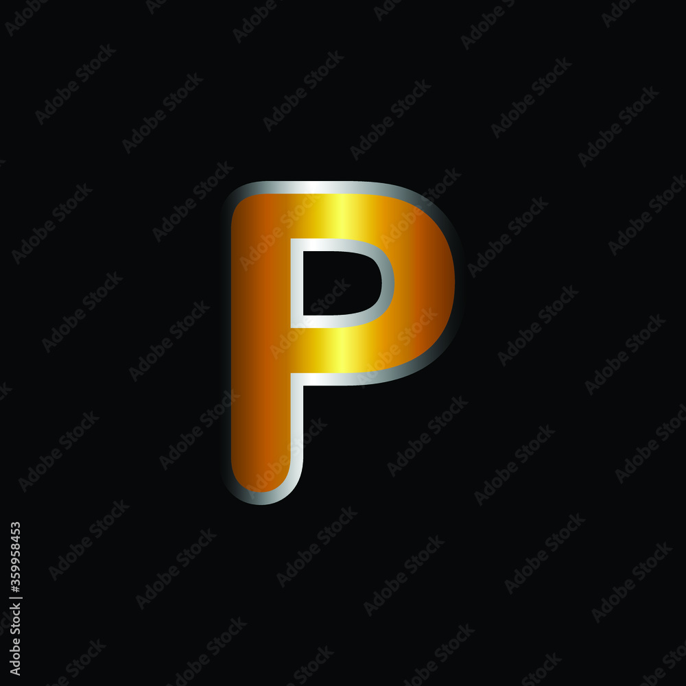 Golden Version of Arial Rounded Alphabet P With Silver Stroke. Modern And Luxury Golden Design of P Alphabet With Silver Stroke .Alphabetic Collection of Golden Arial Rounded Alphabet Golden Version of Arial Rounded Alphabet P With Silver Stroke. Modern And Luxury Golden Design of P Alphabet With Silver Stroke .Alphabetic Collection of Golden Arial Rounded Alphabet