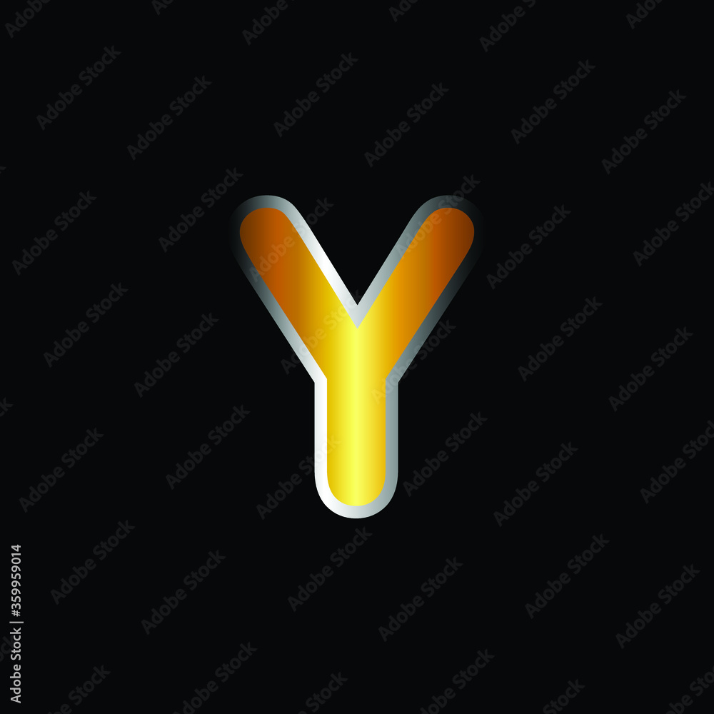 Golden Version of Arial Rounded Alphabet Y With Silver Stroke. Modern And Luxury Golden Design of Y Alphabet With Silver Stroke .Alphabetic Collection of Golden Arial Rounded Alphabet Golden Version of Arial Rounded Alphabet Y With Silver Stroke. Modern And Luxury Golden Design of Y Alphabet With Silver Stroke .Alphabetic Collection of Golden Arial Rounded Alphabet