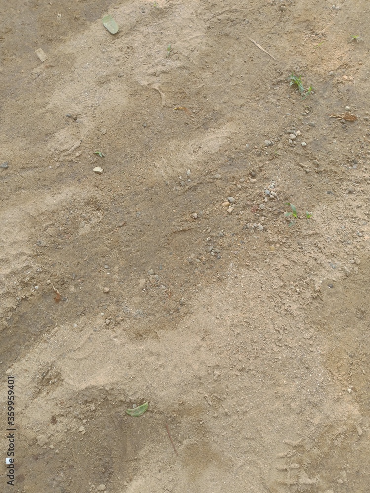 Fototapeta premium Tire tracks in sand