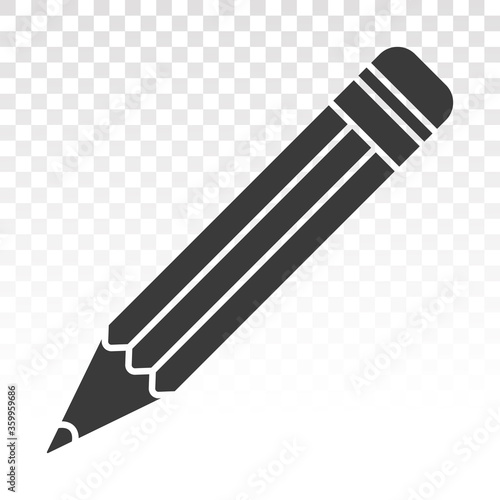 Pencil flat vector icon for apps or websites