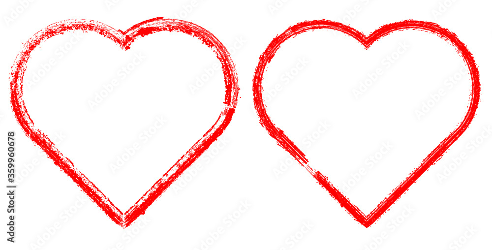 Set of Hearts . Grunge stamps collection.love Shapes for your design.Distressed symbols. Textured Valentine's Day signs.Vector illustration. Set of Hearts . Grunge stamps collection.love Shapes for your design.Distressed symbols. Textured Valentine's Day signs.Vector illustration.