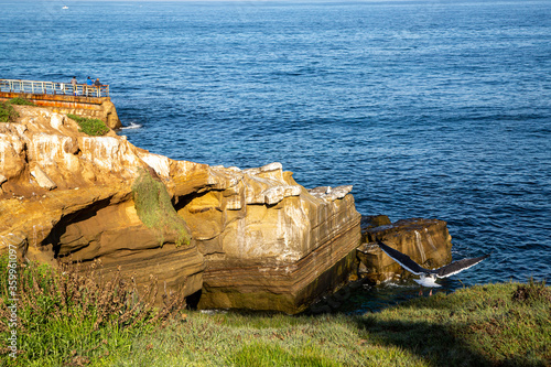 rocks and sea, water, landscape, island, USA, 