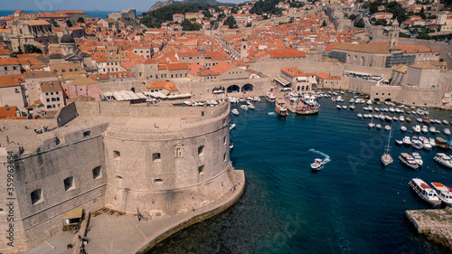 View of Old Town Dubrovnik harbour, a major tourism destination, King's Landing