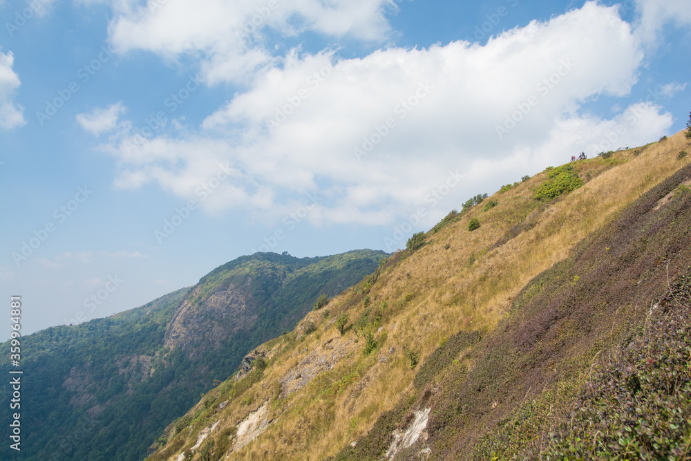 Beautiful mountain and good view at Kew Mae Pan Nature Trail in Doi Inthanon National Park - Chiang Mai, Thailand