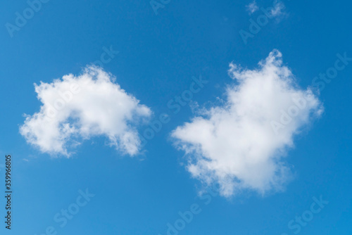 blue sky background with white soft clouds