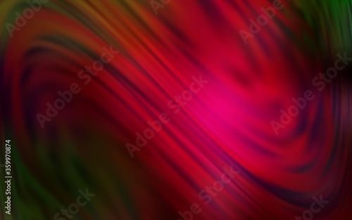 Dark Green, Red vector modern elegant background. Colorful abstract illustration with gradient. Background for designs.