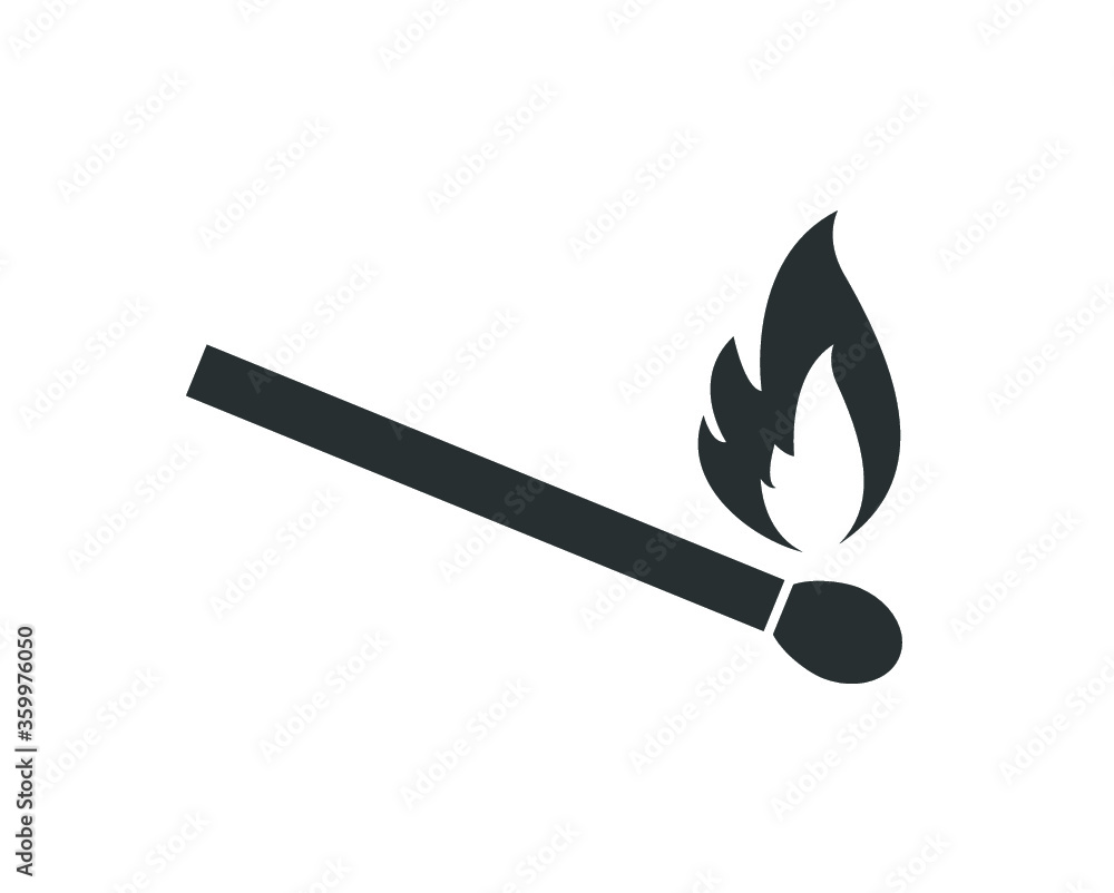 Burning matches icon. vector matches. Lighted matches Burning matches icon. vector matches. Lighted matches