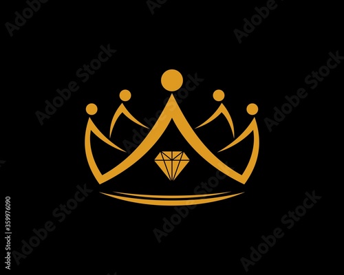 Luxury gold crown