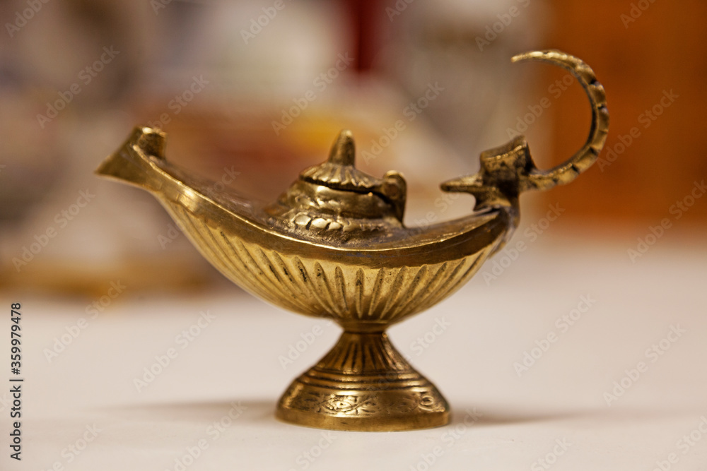 Aladdin's magic lamp in copper color found on flea market Aladdin's magic lamp in copper color found on flea market