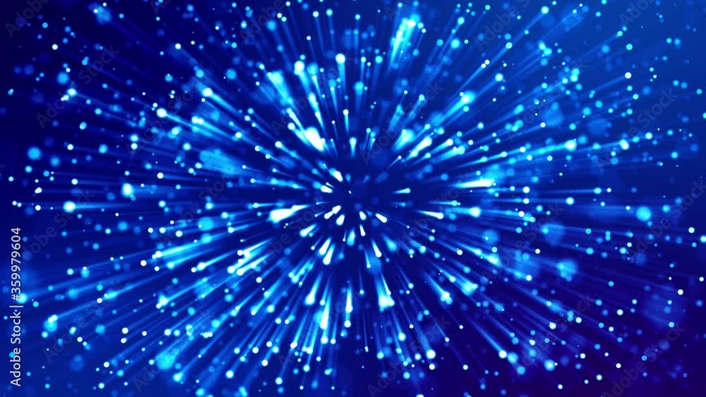 blue shiny sparkling particles with light rays move in a viscous liquid. It is 4k 3d animation as motion design background or a science fiction, abstract festive laser show blue shiny sparkling particles with light rays move in a viscous liquid. It is 4k 3d animation as motion design background or a science fiction, abstract festive laser show