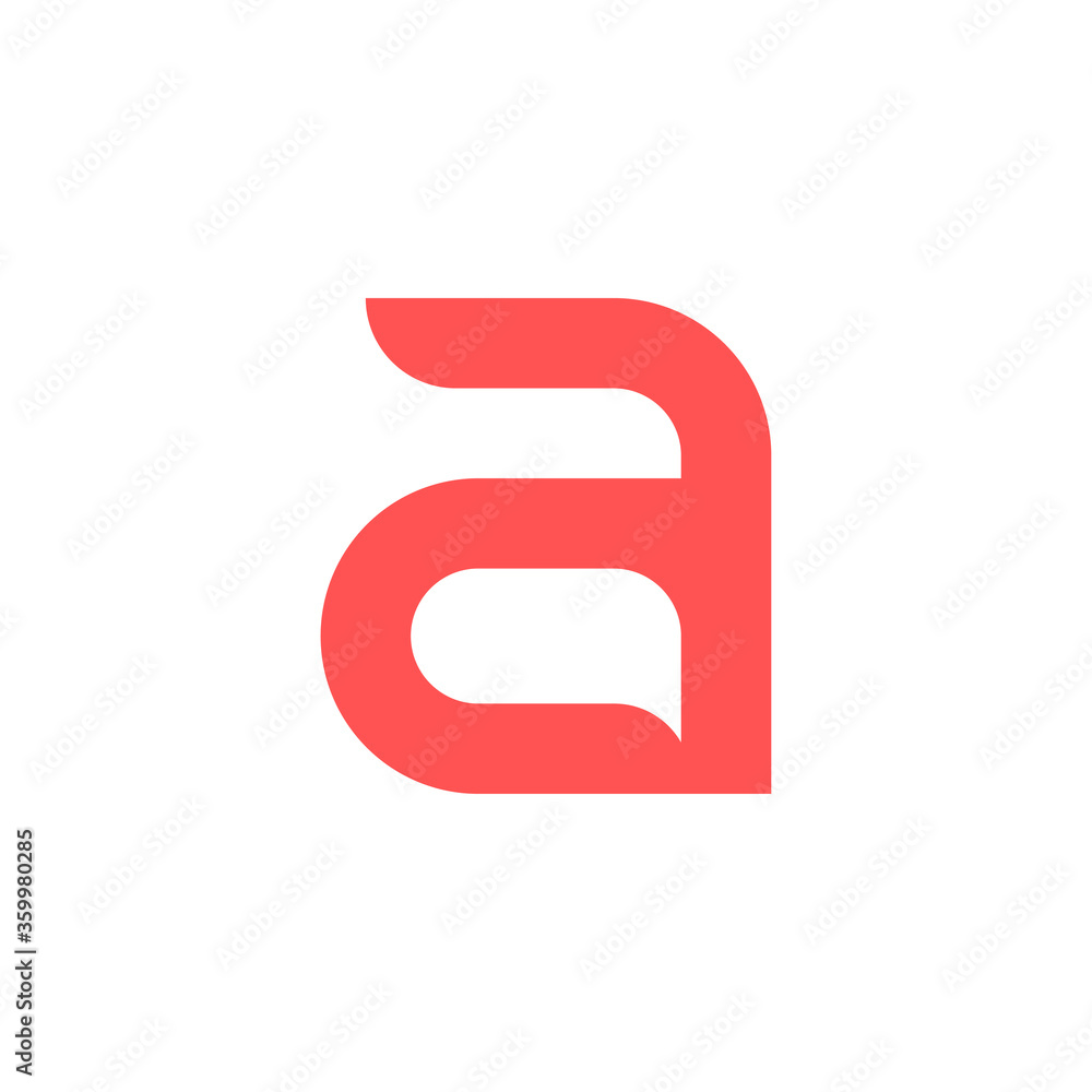 letter a chat communication logo letter a chat communication logo