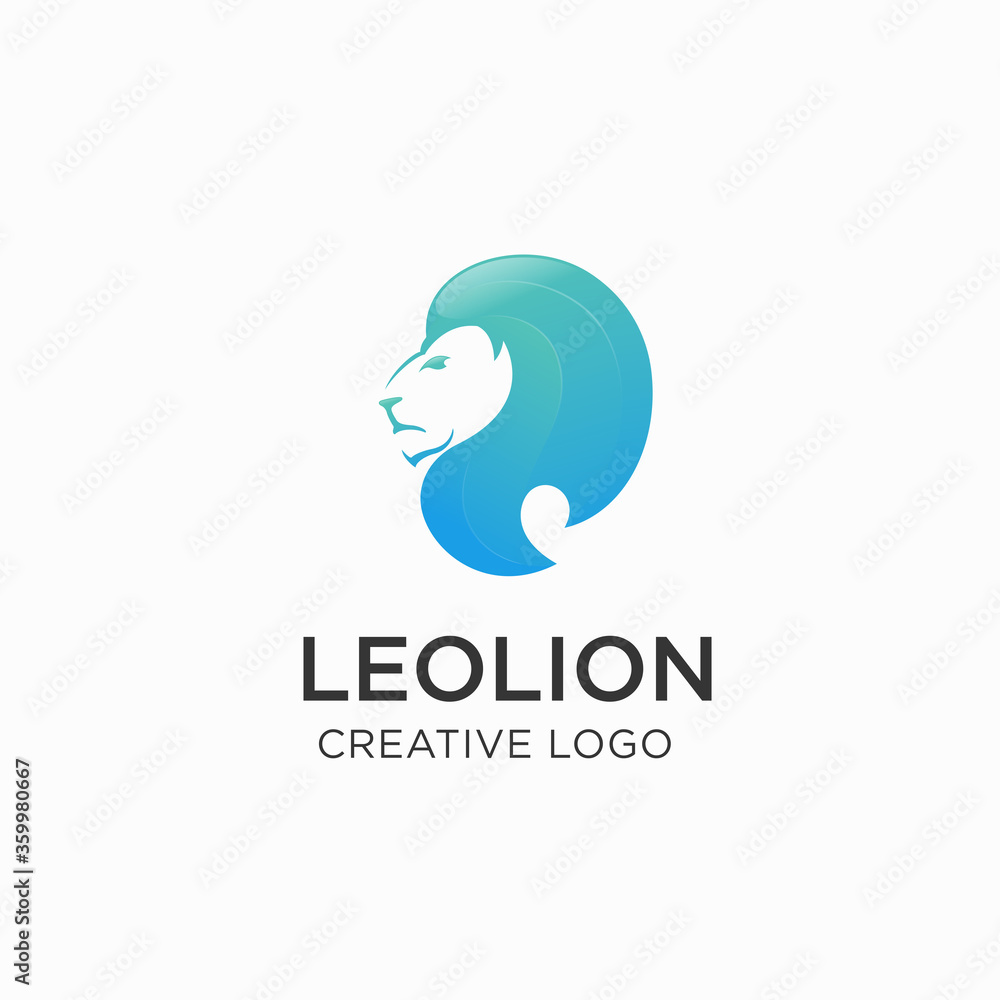 Lion Head Logo Symbol Design template Illustration Lion Head Logo Symbol Design template Illustration