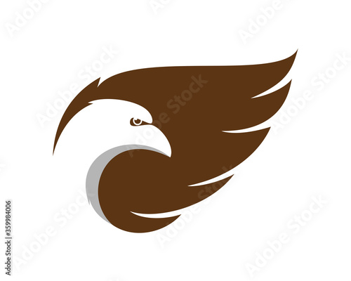 eagle with spread wing