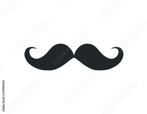 Mustache Icon. Simple Mustache illustration.    Barber icon.  mustage icon. 