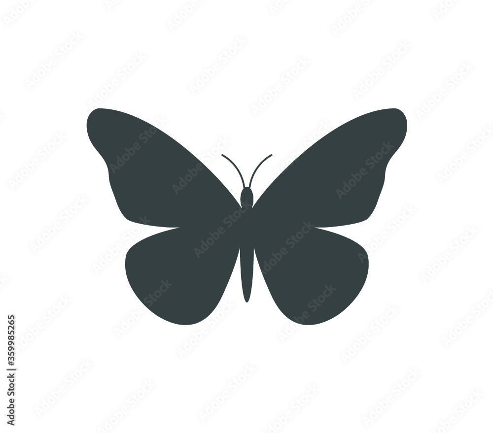 Butterfly Icons Set Stock Vector (Royalty Free) 265983401