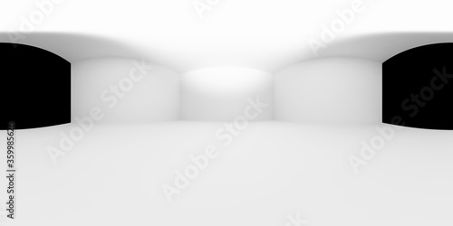 Inner space of white studio room or light box studio HDRI map