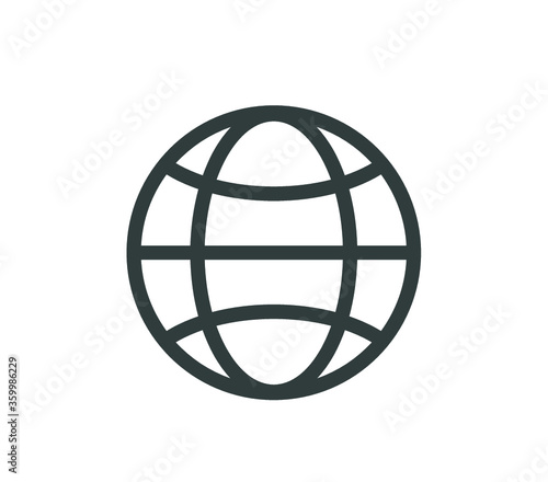 Go web icon. simple web internet icon.  Website icon.  Web simple icon.   Globe web illustration.