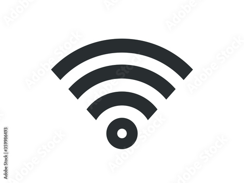 Wifi icon. Wifi sign vector illustration. 