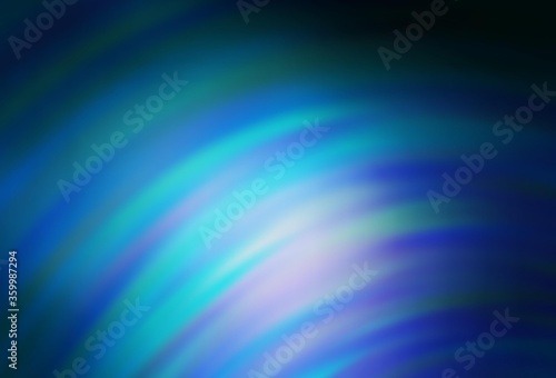 Fototapeta Naklejka Na Ścianę i Meble -  Dark BLUE vector texture with curved lines. A sample with colorful lines, shapes. Abstract design for your web site.