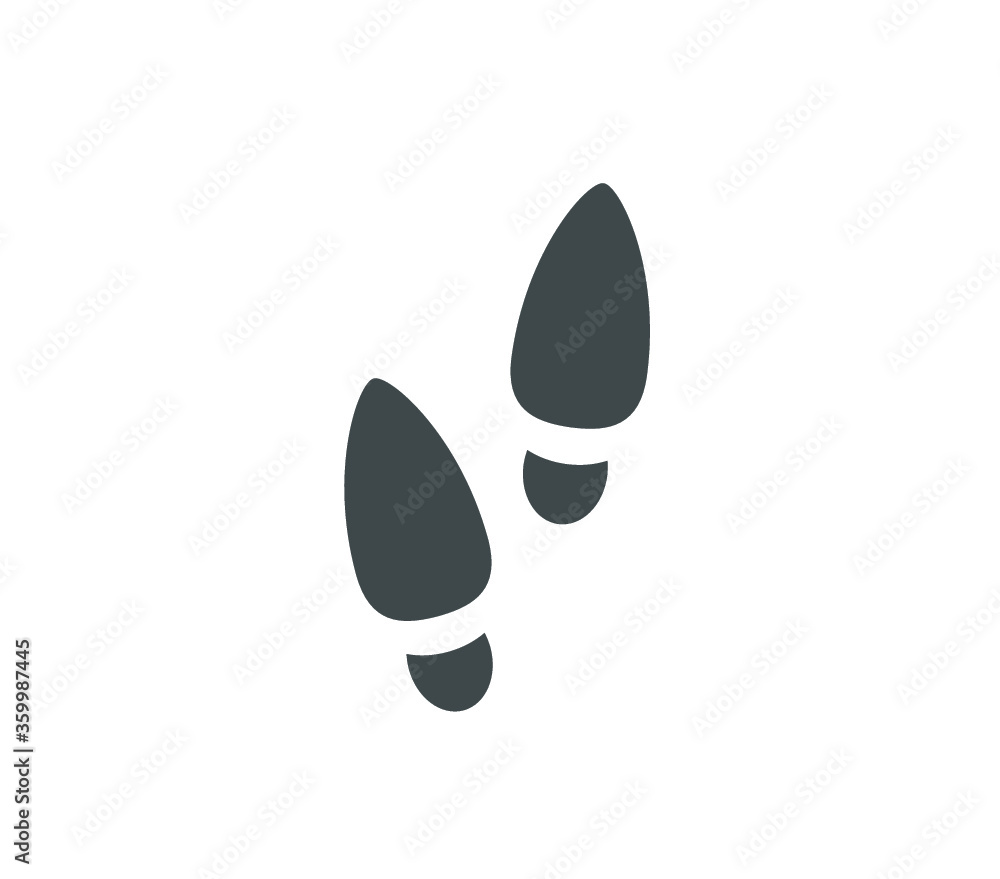 Woman foot print icon. Woman shoe footprint vector illustration Woman foot print icon. Woman shoe footprint vector illustration