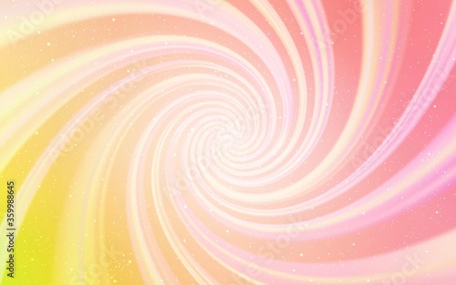 Light Orange vector layout with cosmic stars. Shining colored illustration with bright astronomical stars. Smart design for your business advert.