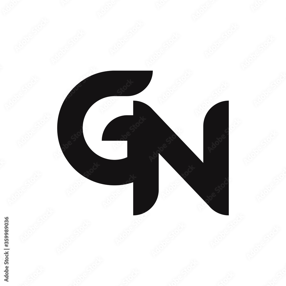 GN Letter Logo Design With Simple style GN Letter Logo Design With Simple style