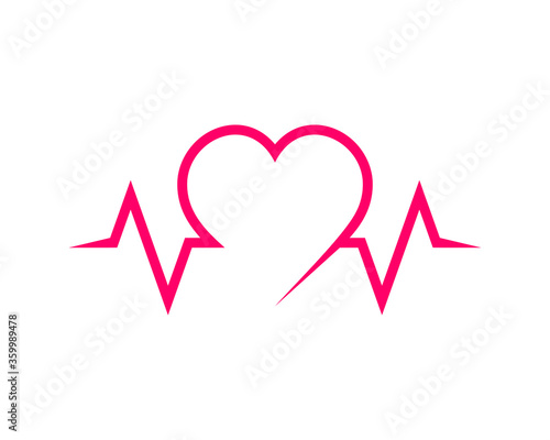 Pulse and heart shape combination