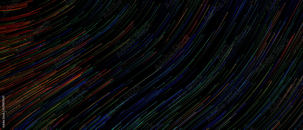 Abstract background with colorful spiral swirl lines, fiber data flow, 3d illustration Abstract background with colorful spiral swirl lines, fiber data flow, 3d illustration