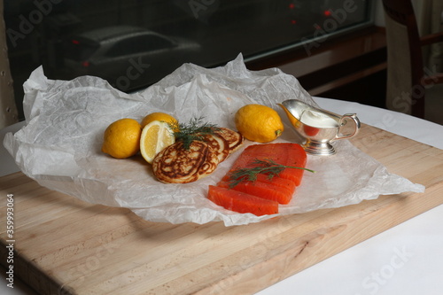 Marinated salmon photo