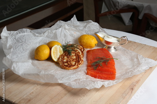 Marinated salmon photo