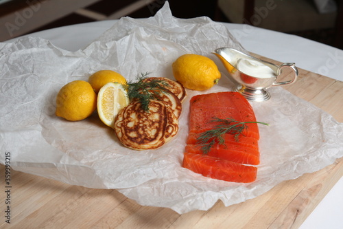 Marinated salmon photo