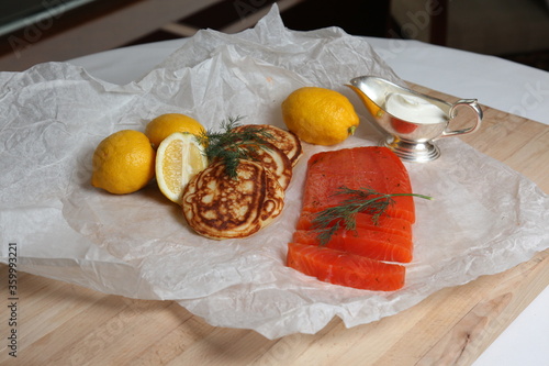 Marinated salmon photo