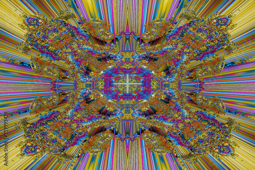 3D render. 3d illustration. Three-dimensional texture. Pattern.