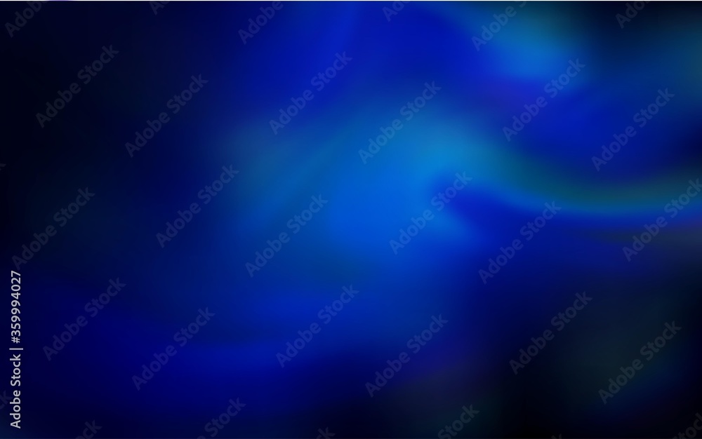 Dark BLUE vector blurred shine abstract background. Creative illustration in halftone style with gradient. New style design for your brand book.
