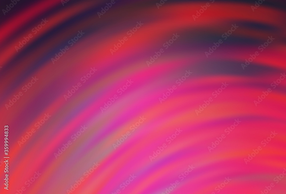 Fototapeta premium Light Pink vector pattern with curved lines. Modern gradient abstract illustration with bandy lines. Brand new design for your ads, poster, banner.