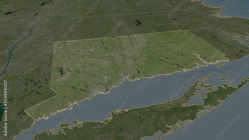 Connecticut State With Its Capital Zoomed And Extruded On The 1000 F 359998007 Dz4VjKYltt2G3QQ22fQJWcKvmZmkwJ1Q