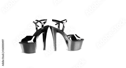 Canvastavla striptease shoes