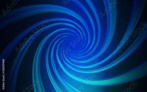 Dark BLUE vector layout with cosmic stars. Shining colored illustration with bright astronomical stars. Pattern for astrology websites.