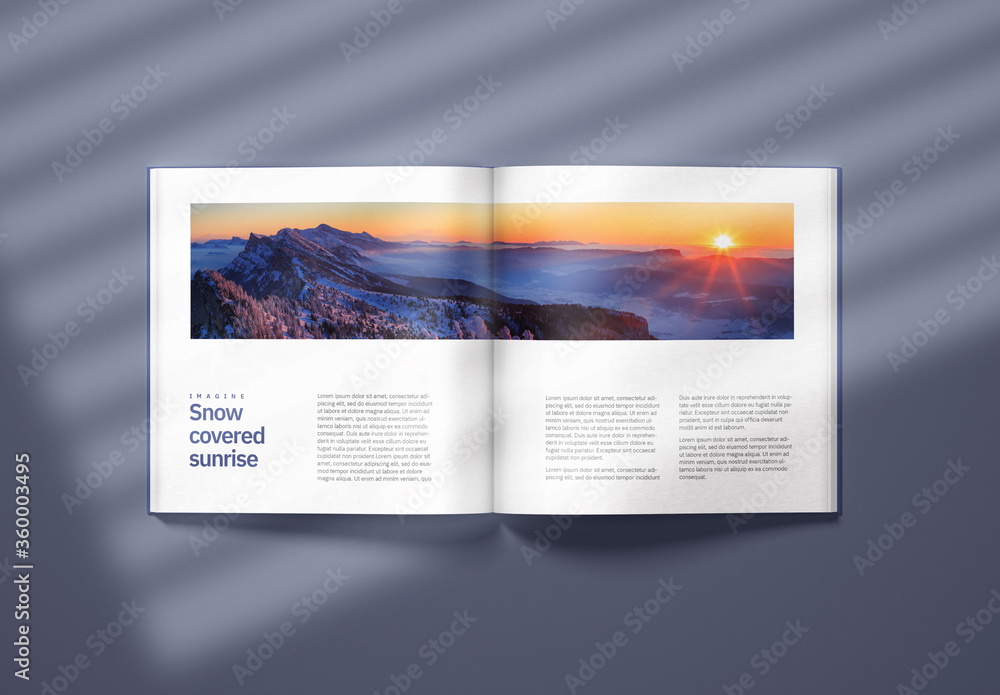 Realistic Square Catalogue Mockup Stock Template | Adobe Stock
