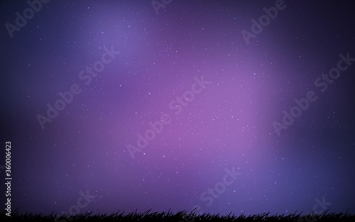 Light Purple vector layout with cosmic stars. Modern abstract illustration with Big Dipper stars. Smart design for your business advert.
