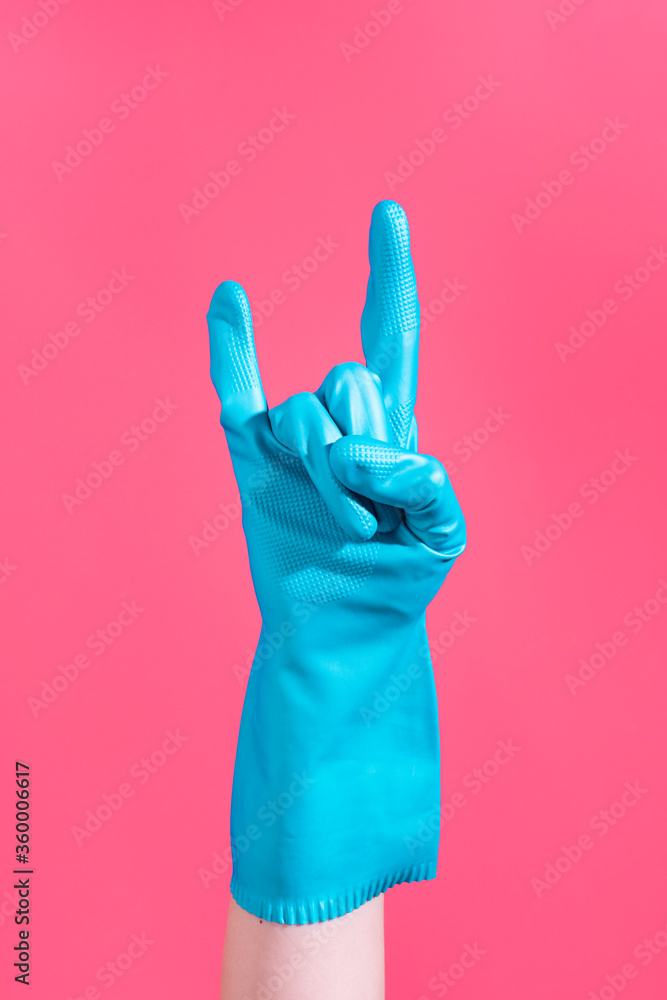 Heavy metal rock sign. Hook 'em Horns Stock Photo Adobe Stock