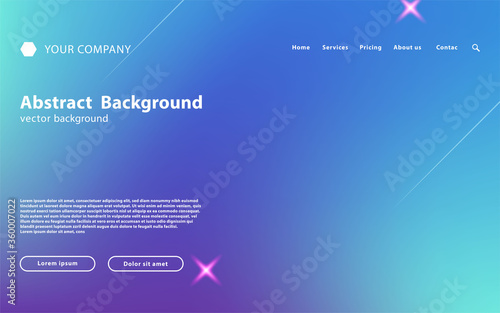 modern colorful abstract landing page background. landing page template,gradient background template,abstract background,user interface background,vector illustration.
