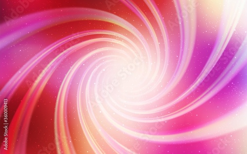 Light Red, Yellow vector background with galaxy stars. Shining colored illustration with bright astronomical stars. Pattern for astronomy websites.