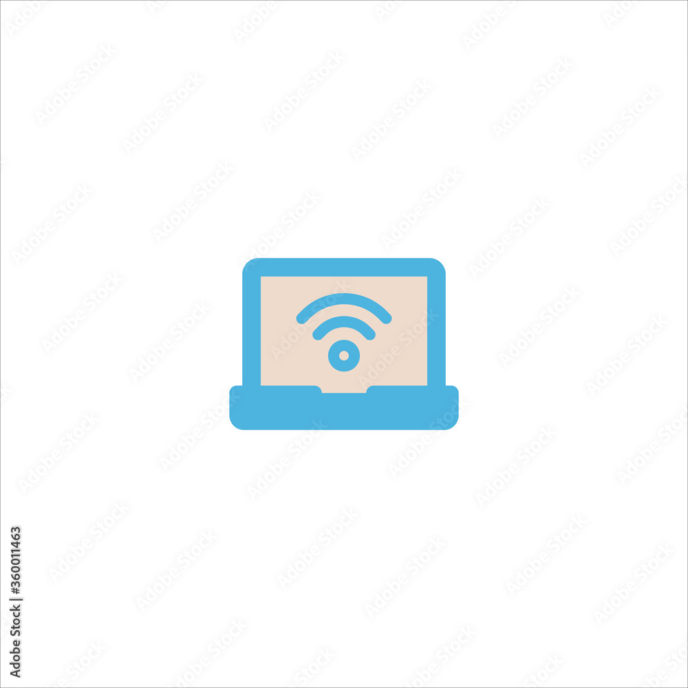 laptop icon flat vector logo design trendy laptop icon flat vector logo design trendy