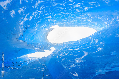 Under the blue ice of Glaci...