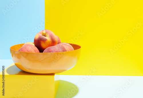 Peaches in Bowl photo