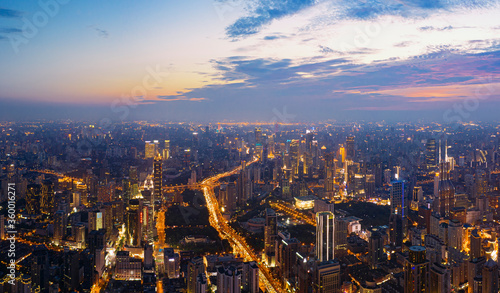 Wallpaper Mural Shanghai night view Torontodigital.ca