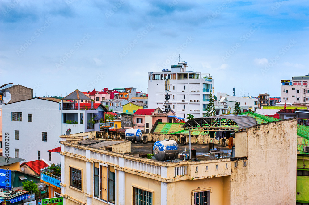 Fototapeta premium colorful houses in the city